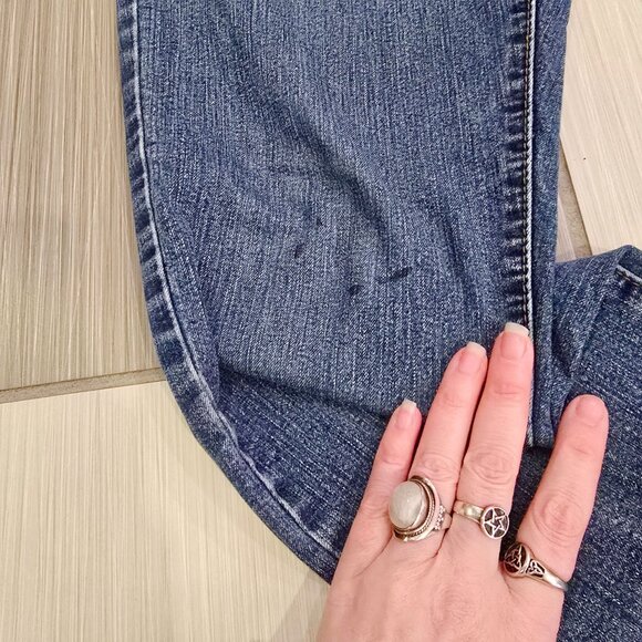 21Men ✦ Slim Fit Blue Denim Jeans ✦ Classic Cotton Blend Zip Fly Size 32W - Picture 4 of 8